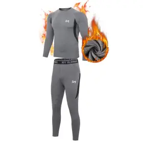 Meetyoo 791313442815 Thermal Underwear For Men Winter Gear Long Johns Base Layer Top And Bottom S