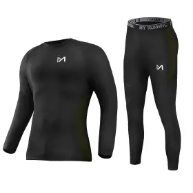 Meetyoo 919610117951 Mens Thermal Underwear Set Sport Long Johns Base Layer