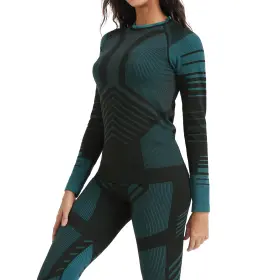 Wu12 Meetyoo Women S Thermal Underwear Set Winter Long Johns Base Layer Skiing Warm Top Bo
