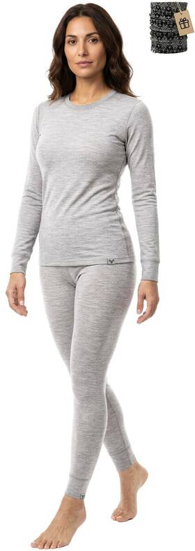 Merinnovation 22aw16512 Merino Wool Base Layer Set For Women 100% Thermal Underwear Sets