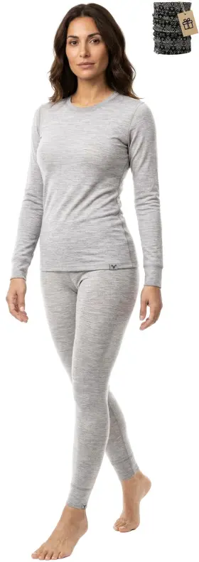22aw16512 Merinnovation Merino Wool Base Layer Set For Women 100% Thermal Underwear Sets