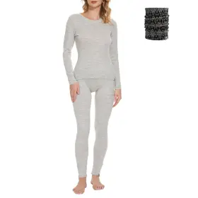22aw16524 Merinnovation Women S Merino Wool Base Layer Set Thermal Underwear 100%