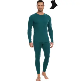 24aw245ms Merinnovation Merino Wool Base Layer Set For Men 100% Thermal Underwear Long Sl