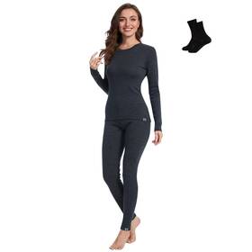 Merinnovation 88900355 Merino Wool Base Layer Set For Women 100% Thermal Underwear Sets