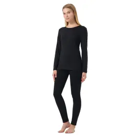 Mt5708-ca Merino Protect 100% Wool Base Layer Womens Set Midweight Thermals Odor Resistance Und