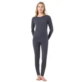 Mt5714-ca Merino Protect Women S Wool Base Layer Set Thermals Thermal Underwear Cold Weather