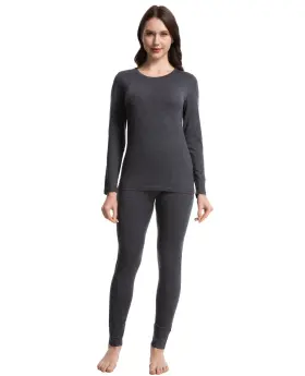Mt6984-duys Merino Protect 100% Wool Base Layer Set Women Soft Thermals Odor Resistance Pajamas F