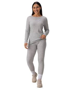 Merino Protect Mt7113-us 100% Wool Base Layer Set Women Soft Thermals Odor Resistance Underwear