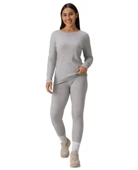 Mt7113-us Merino Protect 100% Wool Base Layer Set Women Soft Thermals Odor Resistance Underwear