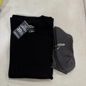 Merino.tech 062281024504 Wool Base Layer Long Sleeve Thermal Shirt Size M With Socks