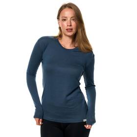 Merino.tech 062281037832 100% Wool Base Layer Women Long Sleeve Hiking Small 170 Chicago Blues
