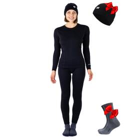 Merino.tech 895261821992 Merino.tech Wool Base Layer Women Set - Midweight Underwea