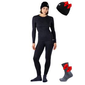 Merino.tech 895261822050 Merino.tech Wool Base Layer Women Set - Midweight Underwea