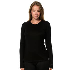 Merino.tech Mer-wmn-ls-heath-blk-165-xs Wool Base Layer Women - 100% Shirt Thermal Underwear