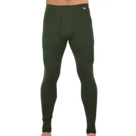 Meriwool 191314011346 Mens Base Layer 100% Merino Wool Thermal Pants Army Green