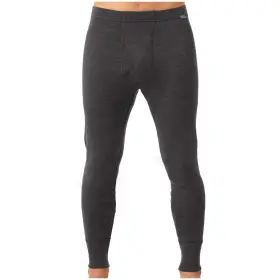 Meriwool 191314032785 Mens Base Layer 100% Merino Wool Heavyweight 400g Thermal Pants Charcoal Gray