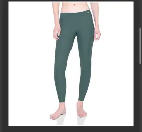 Meriwool 191314036660 Womens 100% Merino Wool Base Layer Thermal Pants Teal Sz Small 190g