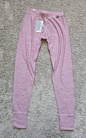 Meriwool 191314036738 190 Lightweight Base Layer Leggings Size Xs Color Pink Heather