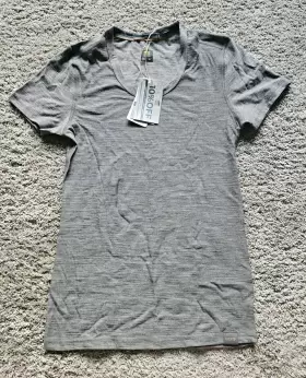 Meriwool 191314036974 190 Lightweight Tee Shirt Womens Size Xs Color Gray Heather