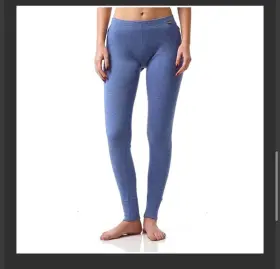 Meriwool 191314039647 Womens 100% Merino Wool Base Layer Thermal Pants Large Blue Sky 400g