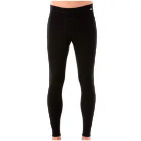 Meriwool 849344059486 Mens Base Layer 100% Merino Wool Thermal Pants Black
