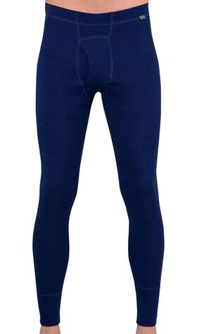 Meriwool 849344059523 Mens Base Layer 100% Merino Wool Thermal Pants Size L Navy Leggings