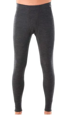 Meriwool 849344059691 Mens Base Layer 100% Merino Wool Thermal Pants Size Xl Charcoal Gray