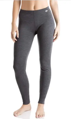 Women-leg250-xl-chgry Meriwool Womens 100% Merino Wool Base Layer Thermal Pants Charcoal Gray Size Xl