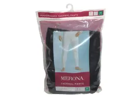Merona 490400402328 Mens Thermal Pants Long Johns Black M 32-34 New