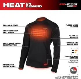 405b-213x Milwaukee Usb Rechargable Heated Workskin Midweight Base Layer Kit 3x