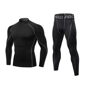 Minghe 752271142421 Mens Premium Thermal Base Layer Set Winter Sport Mock Neck Comfort