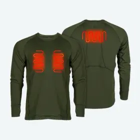 Mwmt28200324 Mobile Warming Fieldsheer Baselite Heated Baselayer Shirt Men S - Forest Green Xl
