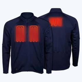 Mobile Warming Mwmt30050425 Mens Element Mid-layer 1/4 Zip Long Sleeve Heated Shirt L