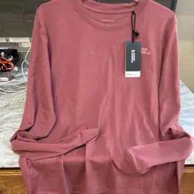 100503-1165-299-s Mons Royale 140 Merino Wool Long Sleeve Womens Baselayer Top Dark Pink M New