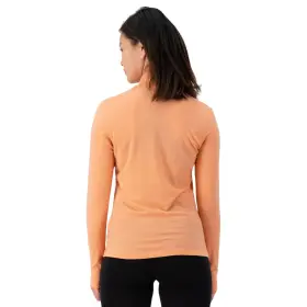 100620-1165-797-s Mons Royale Cascade Merino Mock Neck Long Sleeve Womens Baselayer Top Punch S