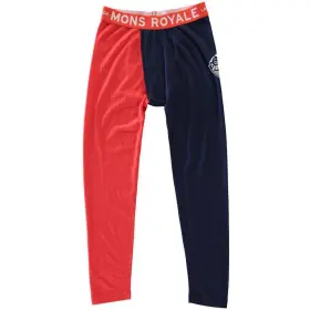 12-13yrs Mons Royale L9736173 Groms Long-john Boys - Navy/flame
