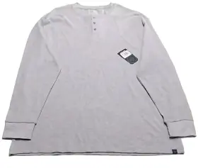 Monument 192372212881 New Mens 3x Top Heather Gray Thermal Shirt Nwt Cotton Blend Dad Comfy