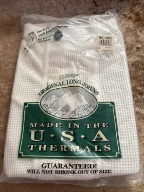 Morgan 043935584986 Nos Je Long Johns Thermal Underwear Mens Ankle Length Drawer Size Small