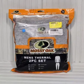 Mossy Oak 810006292312 New Mens Thermal Set Top And Bottom Polyester Size 2xl