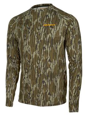 Muddy 888151072998 Outdoors Mens Standard Base Layer Crew Top/mossy Oak Bottomland/xl