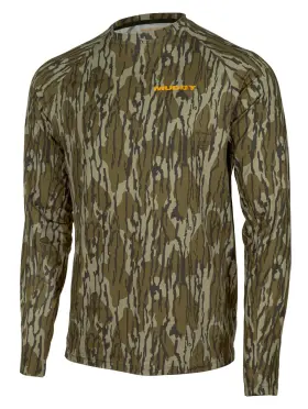Muddy 888151072998 Outdoors Mens Standard Base Layer Crew Top/mossy Oak Bottomland/xl