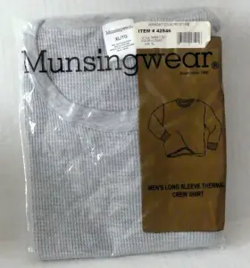 Mw4113 Munsingwear 062910175469 Thermal Crew Shirt Long Sleeve Heathered Gray New Size Xl