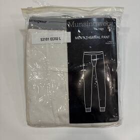 Munsingwear 744275385782 New Vintage Rare Mens Thermal Long John Pant Brief Underwear Large
