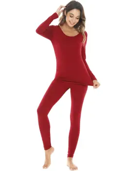 31129313 Nachila Thermal Underwear For Women-viscose Made From Bamboo Soft Long Johns Set Base