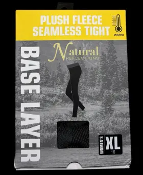 Natural Reflections 721357496055 Plush Fleece Seamless Tight Base Layer Women S Xl 16