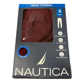 Nautica 636458427627 Nwt Men Thermal Pants Sz S Red Drifusion Tech Heat Retention Stretch