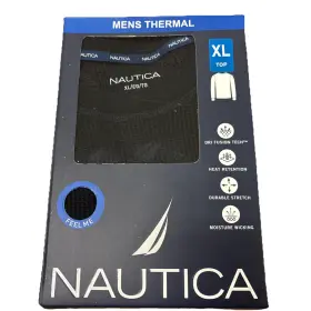 Nautica 636458484224 Nwt Men Thermal Top Xl Black Drifusion Heat Retention Moisture Wicking