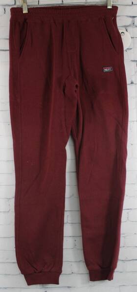 Neff 888259668697 Last Sunset Swetz Pant Boys Youth Medium Maroon Sweat Pants