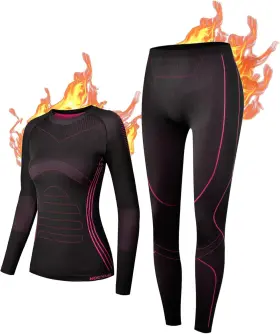 Nooyme 313110484456 Thermal Underwear For Women Base Layer Cold Weather Long Johns