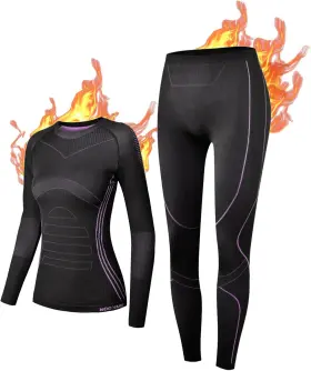 Nooyme 711181308631 Thermal Underwear For Women Base Layer Cold Weather Long Johns
